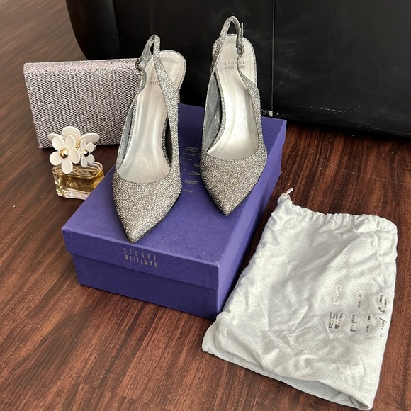 Stuart Weitzman Daisy Sling Heels - Picture 1 of 9